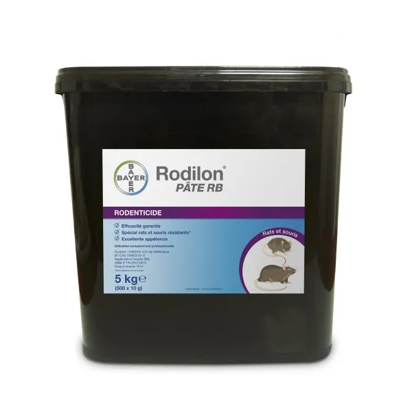 Pate Raticide Souricide RODILON 5Kg
