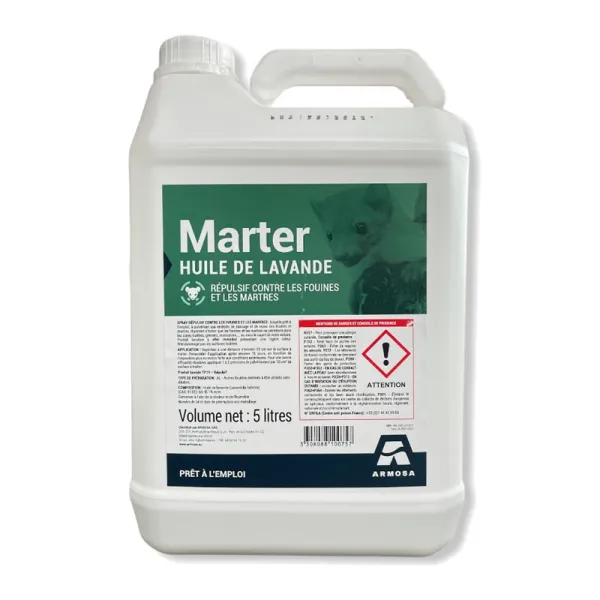 Répulsif Professionnel contre les fouines et les martres à utiliser dans le  capot de voiture et aux endroits de passage. 500 ML Spray Belgagri Marter