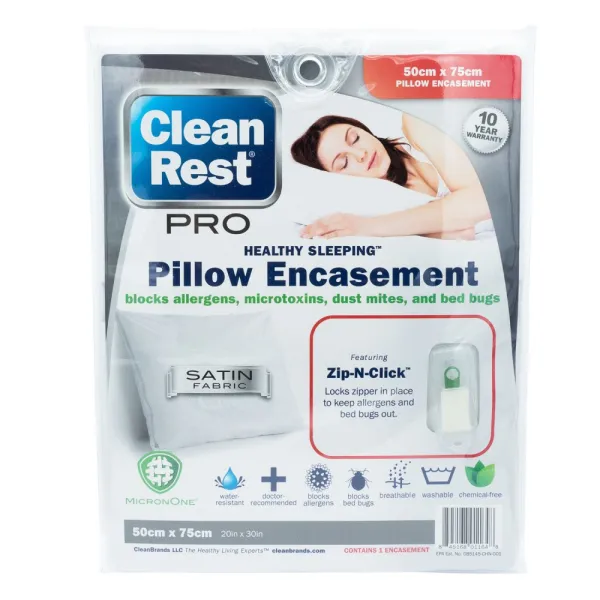 HOUSSE D'OREILLER ANTI PUNAISE DE LIT (50cmx75cm)