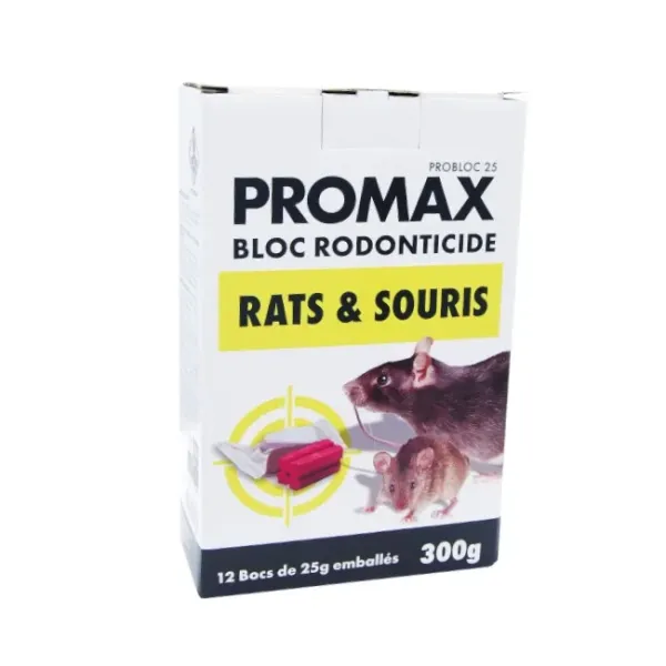 ANTI RATS ET SOURIS BLOC PROMAX