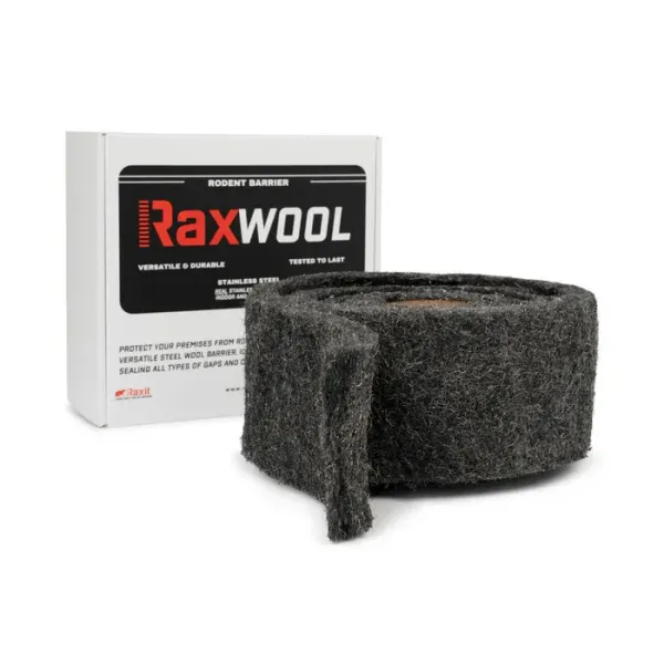 Laine acier 3 m RAXWOOL - Barrière anti-rongeurs durable