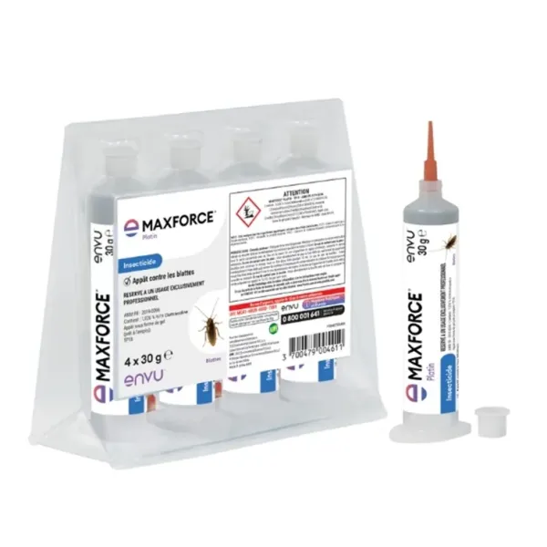 4 x ANTI CAFARD GEL MAXFORCE Platin 30g