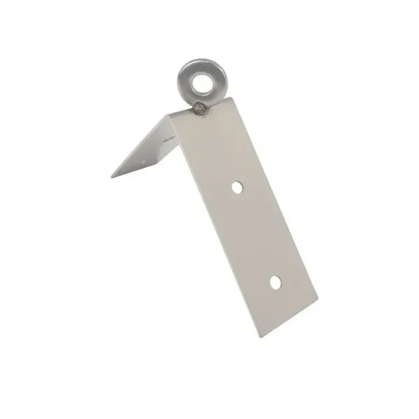 Support d'angle externe en acier inoxydable pour filets anti-pigeons.