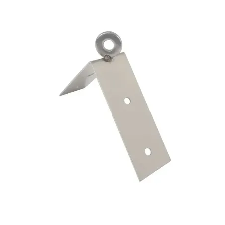 Support d'angle externe en acier inoxydable pour filets anti-pigeons.
