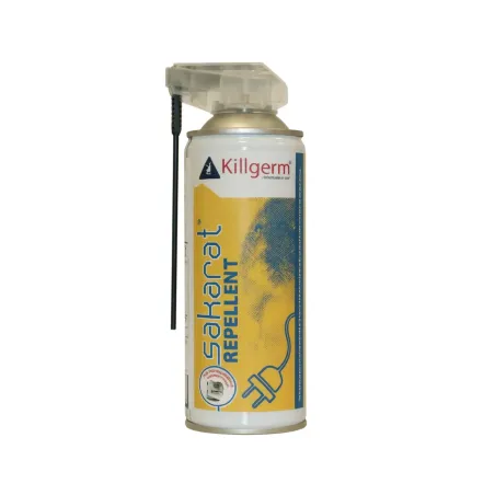 Aérosol répulsif Sakarat Repellent 500ml pour éloigner les rongeurs et les martres.