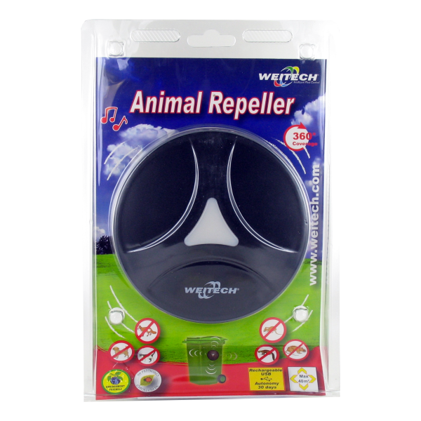 Répulsif ultrasonique pour animaux, 2 pièces, sifflet anti-vent