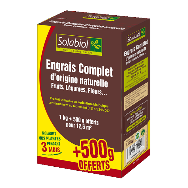 ENGRAIS COMPLET NATURELLE  Solabiol 1,5Kg