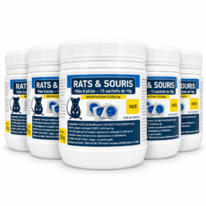 5 x PATE RATICIDE SOURICIDE 150G BR