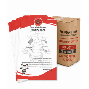 PIEGE A SOURIS COLLANT PROMAX TRAP Carton de 30 lots de 10