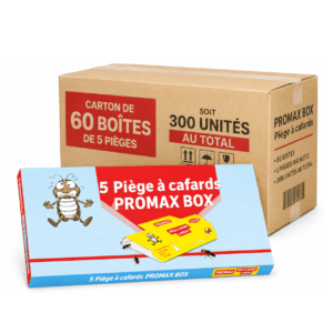 PIÈGE A CAFARD PROFESSIONNEL PROMAX BOX Carton de 60 boites de 5 pièges