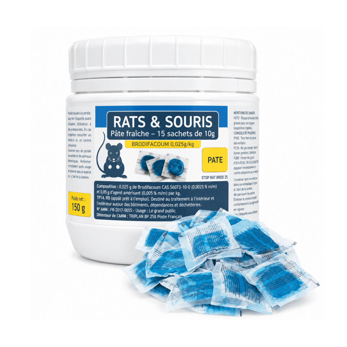 PATE RATICIDE SOURICIDE 150G – Image 3
