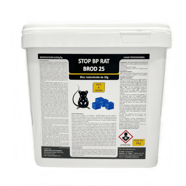 Bloc Raticide Bloc Raticide Stellinox 5kg - Puissant et résistant humidité