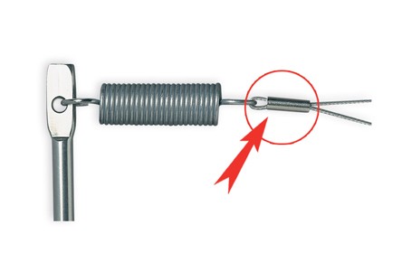 Lot de 100 serre-câbles en acier inoxydable pour système de fil tendu.