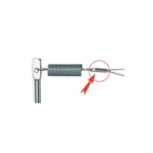 Lot de 20 serre-câbles en acier inoxydable pour système de fil tendu.