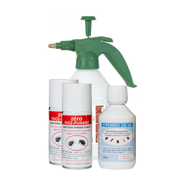 PACK ANTI-PUCES + PULVÉRISA. POUR 100M²