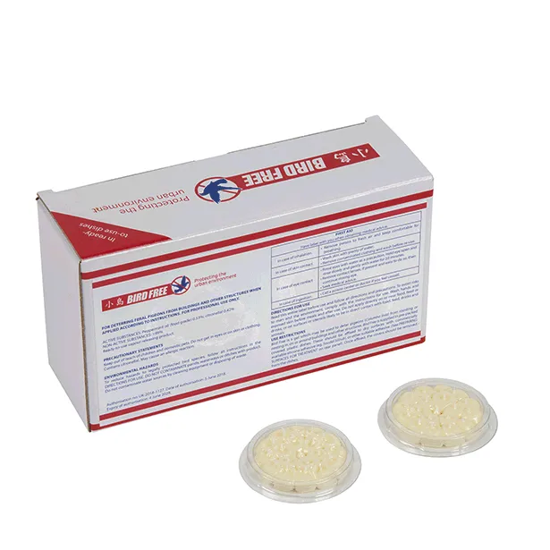Répulsif anti pigeon Bird free boite de 15 coupelles de 12g