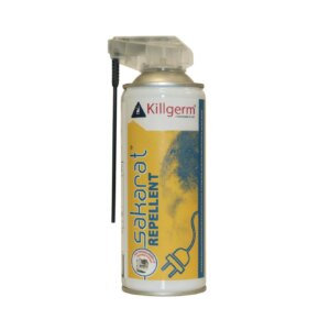 Aérosol répulsif Sakarat Repellent 500ml pour éloigner les rongeurs et les martres.