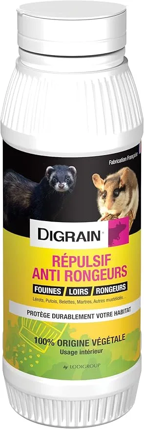 Répulsif poudre anti-rongeurs Digrain 500g